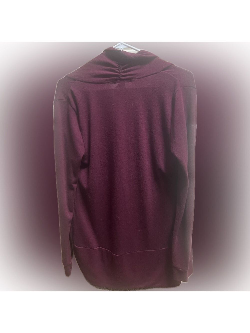 AMBIANCE Women’s maroon colored cardigan. Medium but could fit a small - Picture 5 of 7